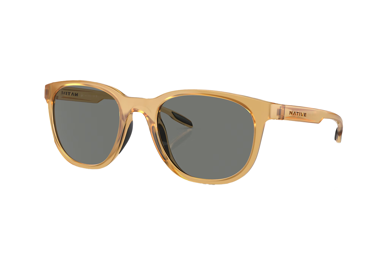 NATIVE EYEWEAR Targhee Topaz Crystal Frame with Grey Polarized Lenses